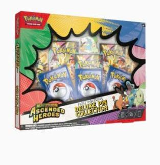 POKEMON ASCENDED RIVALS FIRST PARTNERS DELUXE PIN COLLECTION