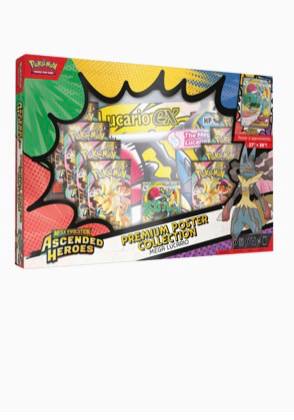 POKEMON - MEGA EVOLUTION - ASCENDED HEROES - POSTER COLLECTION - MEGA LUCARIO EX POKEMON - MEGA EVOLUTION - ASCENDED HEROES - POSTER COLLECTION - MEGA LUCARIO EX