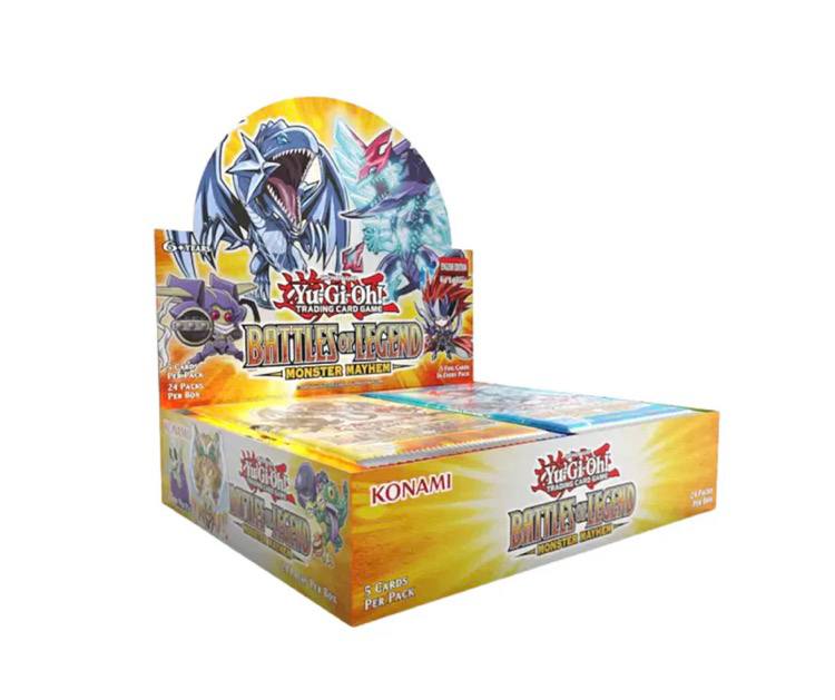 YU-GI-OH - BATTLES OF LEGENG - MONSTER MAYHEM BOOSTER BOX - 1st EDITION YU-GI-OH - BATTLES OF LEGENG - MONSTER MAYHEM BOOSTER BOX - 1st EDITION