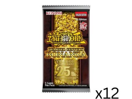 YU-GI-OH - QUARTER CENTURY BONANZA BOOSTER BOX CASE OF 12 - 1st EDITION