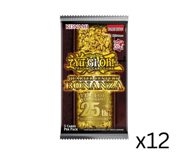 YU-GI-OH - QUARTER CENTURY BONANZA BOOSTER BOX CASE OF 12 - 1st EDITION YU-GI-OH - QUARTER CENTURY BONANZA BOOSTER BOX CASE OF 12 - 1st EDITION