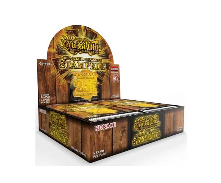YU-GI-OH - QUATER CENTURY STAMPEDE BOOSTER BOX - 1st EDITION YU-GI-OH - QUATER CENTURY STAMPEDE BOOSTER BOX - 1st EDITION